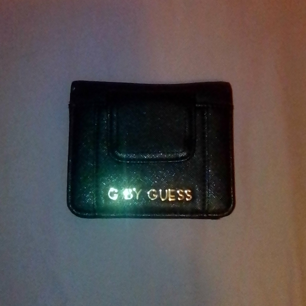 G by Guess Black and Gold Card Holder